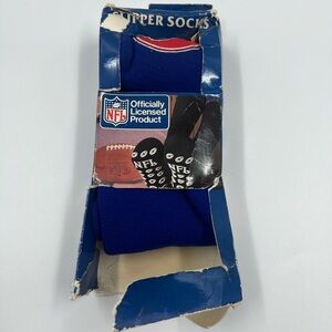 Vintage 80s/90s NFL Buffalo Bills Zubaz Print Slipper Socks NEW IN BOX